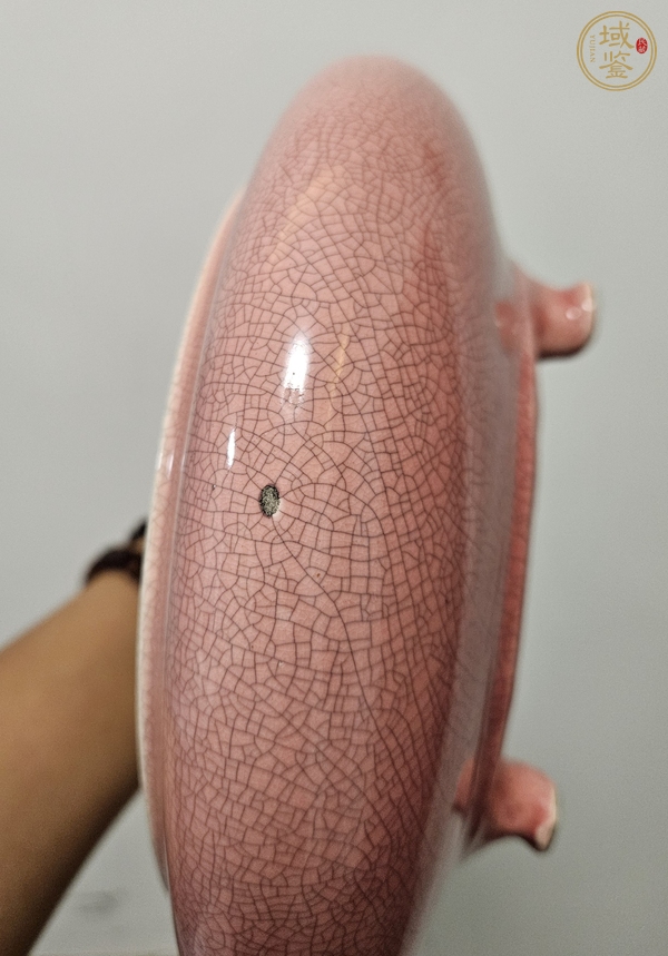古玩陶瓷紅哥釉三足爐真品鑒賞圖