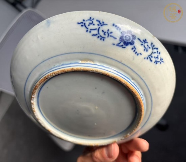 古玩陶瓷人物紋青花盤真品鑒賞圖