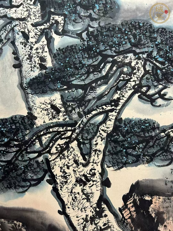 古玩字畫劉寶純山水橫披真品鑒賞圖