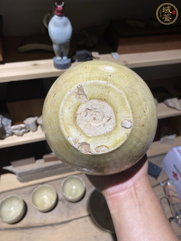古玩陶瓷青瓷杯真品鑒賞圖