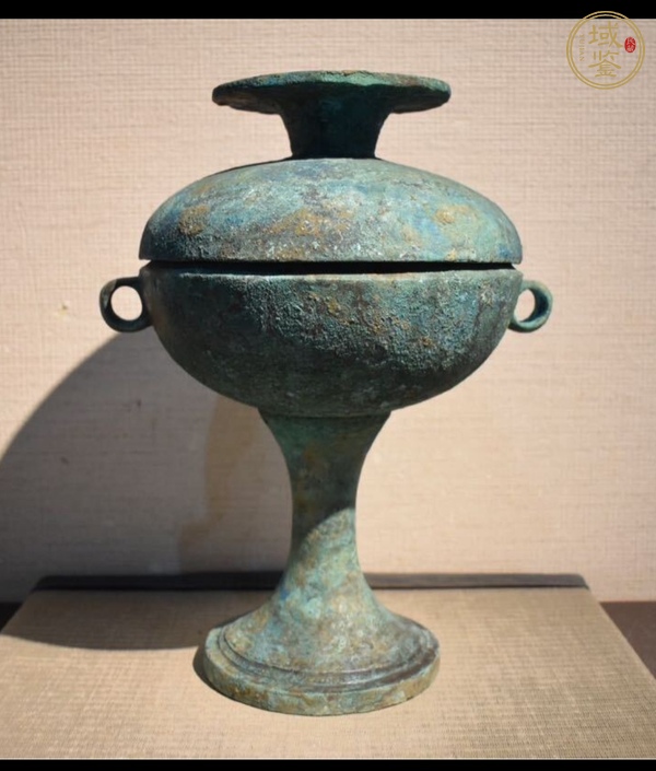 古玩青銅豆真品鑒賞圖