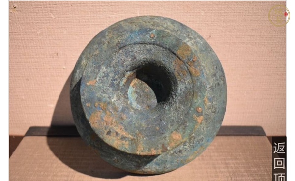 古玩銅器青銅豆真品鑒賞圖