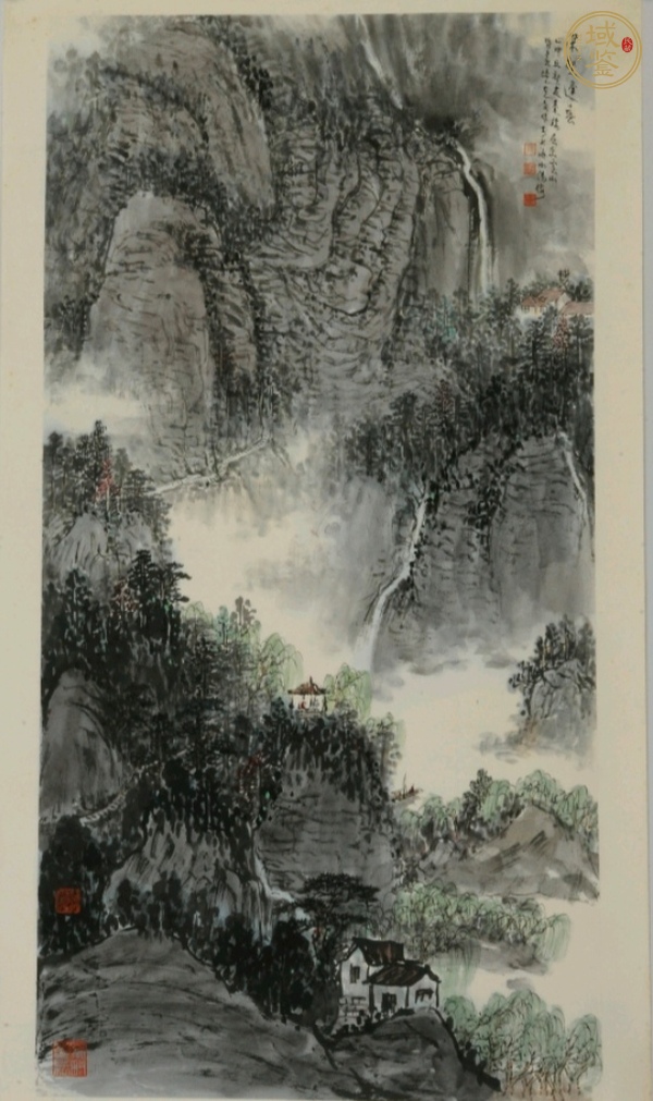 古玩字畫王克文《深壑逢春》真品鑒賞圖