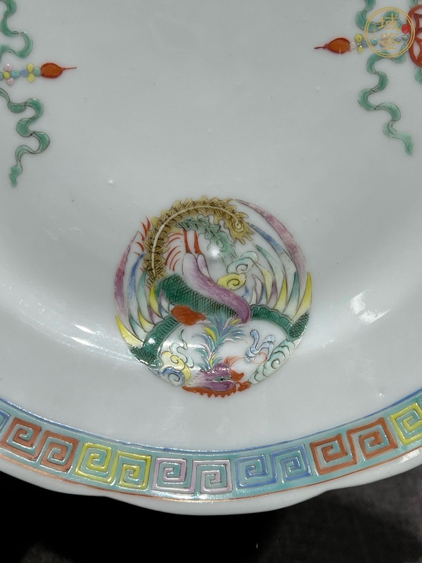 古玩陶瓷龍鳳碗粉彩盤真品鑒賞圖