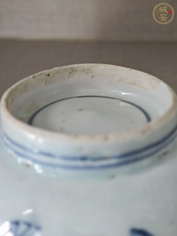 古玩陶瓷青花海水龍紋碗真品鑒賞圖