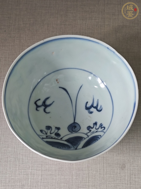古玩陶瓷青花海水龍紋碗真品鑒賞圖
