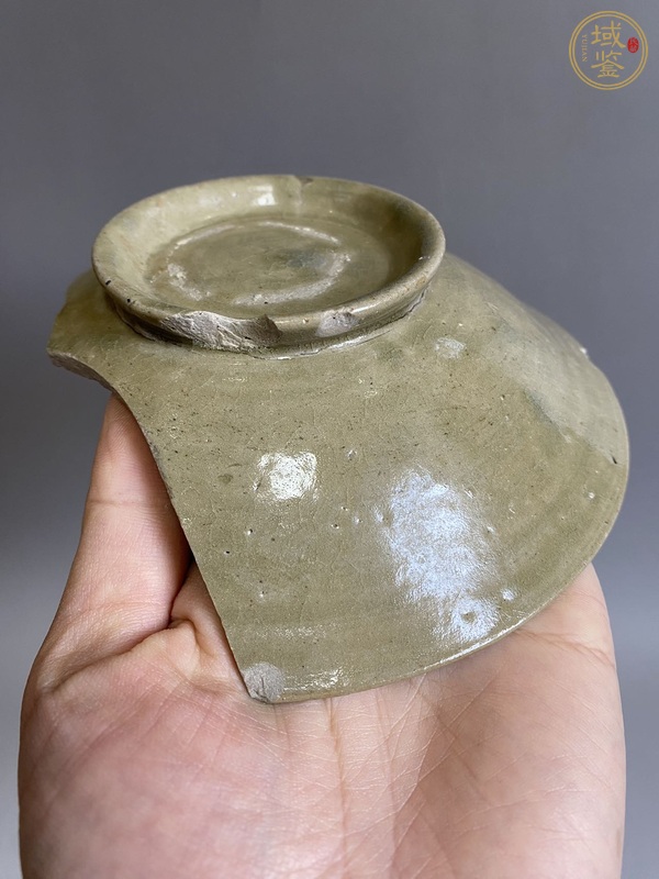 古玩陶瓷越窯青釉雙鳳標(biāo)本真品鑒賞圖