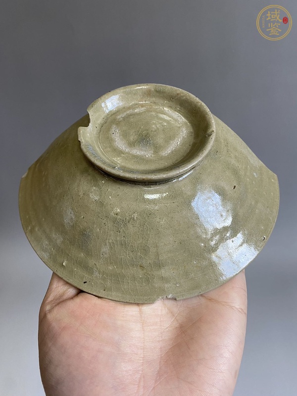 古玩陶瓷越窯青釉雙鳳標(biāo)本真品鑒賞圖