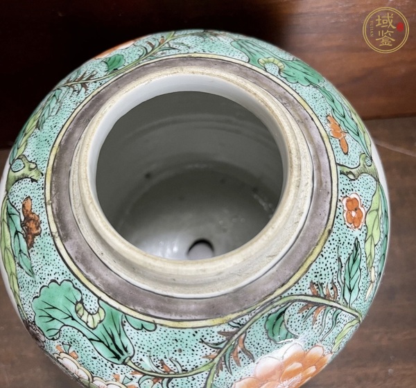 古玩陶瓷清晚期 五彩花鳥紋罐真品鑒賞圖