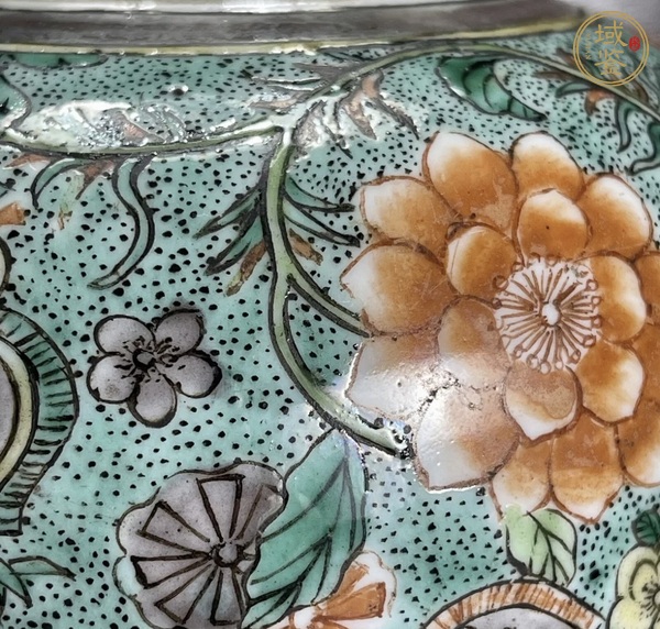 古玩陶瓷清晚期 五彩花鳥紋罐真品鑒賞圖