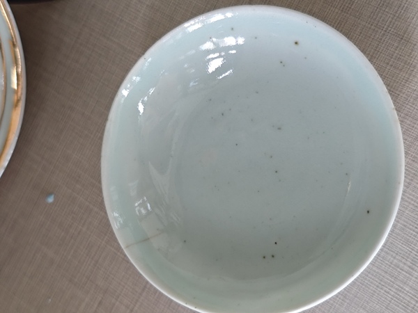 古玩陶瓷民國(guó)粉彩桃花仕女三件套拍賣，當(dāng)前價(jià)格400元