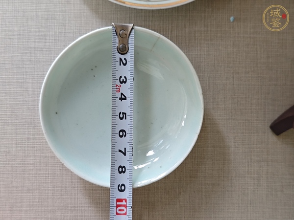 古玩陶瓷粉彩桃花仕女三件套真品鑒賞圖