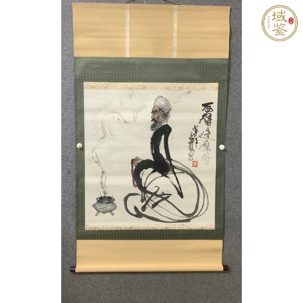 古玩面壁達摩圖真品鑒賞圖