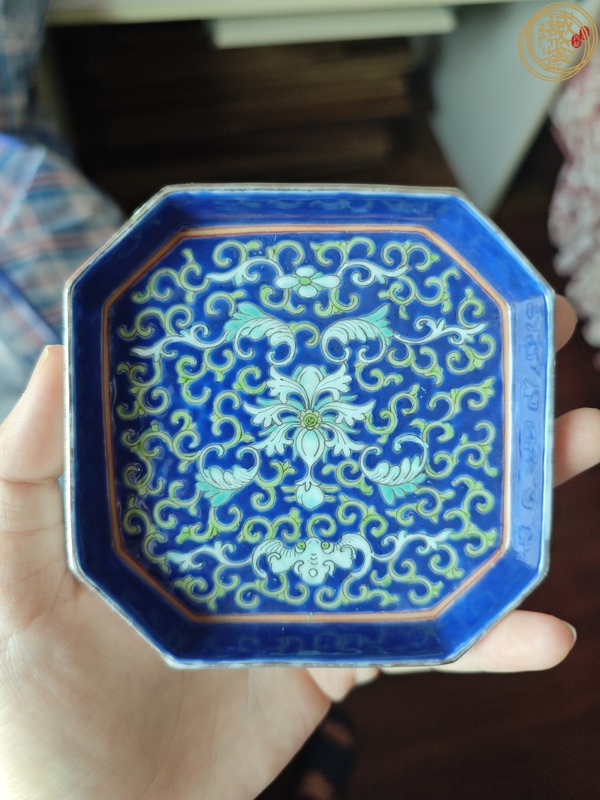 古玩陶瓷粉彩攢盤(pán)真品鑒賞圖