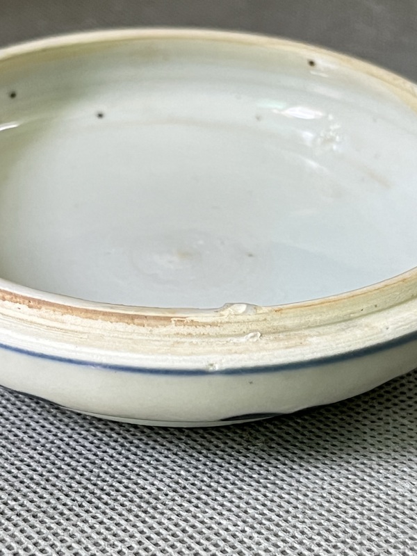 古玩陶瓷康熙~青花花卉紋粉盒拍賣,當前價格1799元
