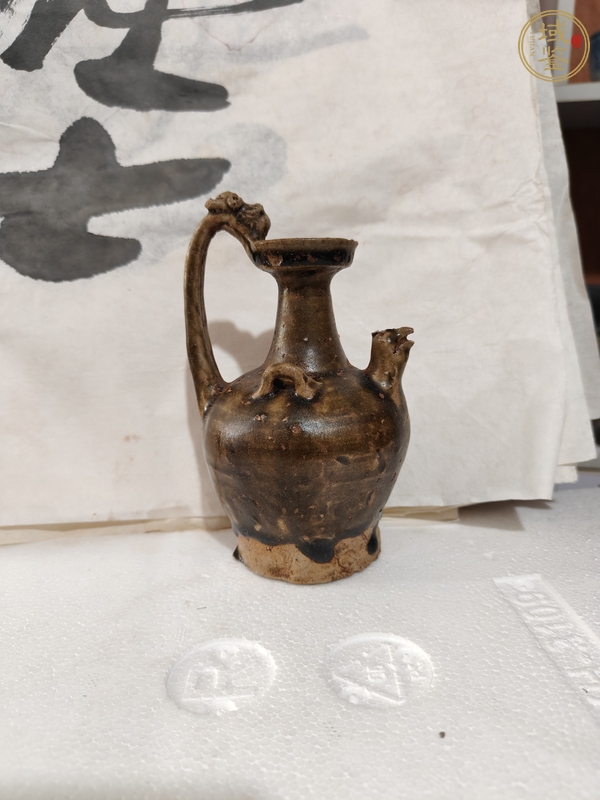 古玩陶瓷龍梁雞首壺真品鑒賞圖