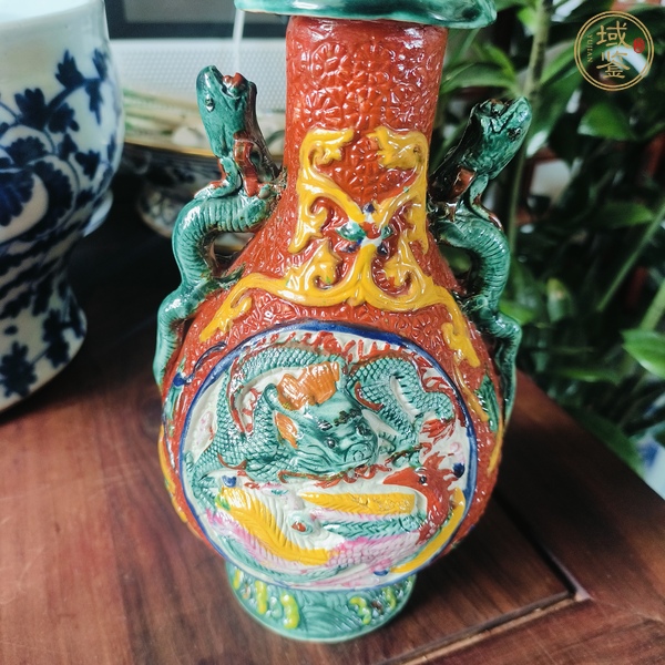 古玩陶瓷龍鳳碗瓶真品鑒賞圖
