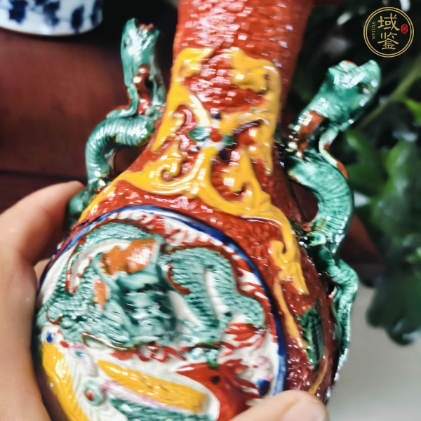 古玩陶瓷龍鳳碗瓶真品鑒賞圖