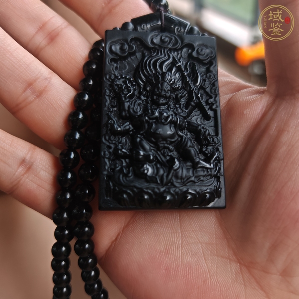 古玩玉器翡翠雕“財(cái)神牌”真品鑒賞圖