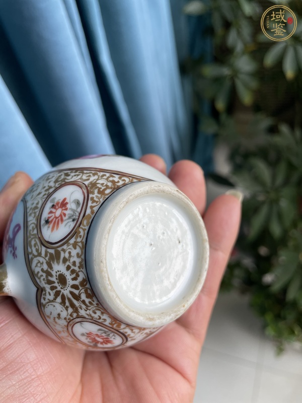 古玩陶瓷廣彩人物故事紋奶壺真品鑒賞圖