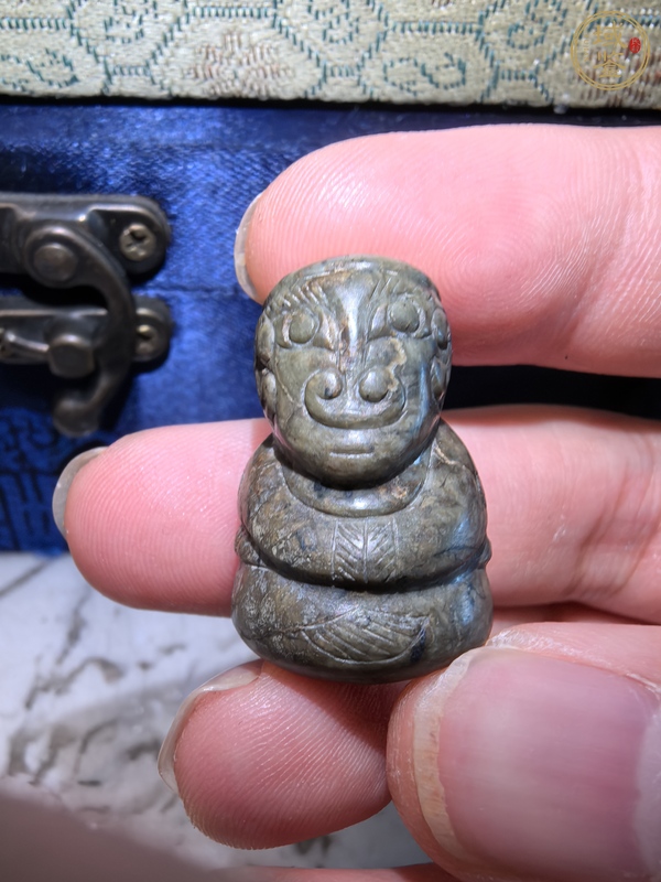 古玩玉器仿古玉神人像真品鑒賞圖