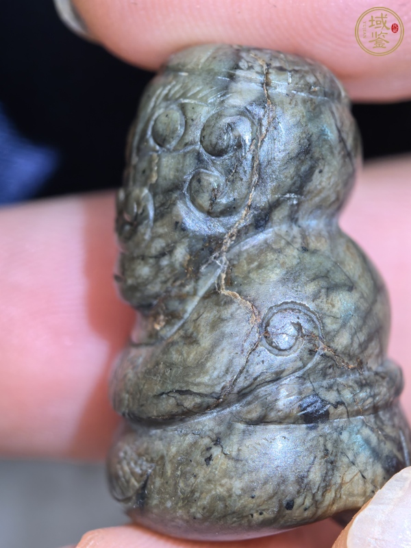 古玩玉器仿古玉神人像真品鑒賞圖