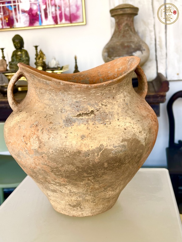 古玩陶瓷寺洼文化魚口罐真品鑒賞圖