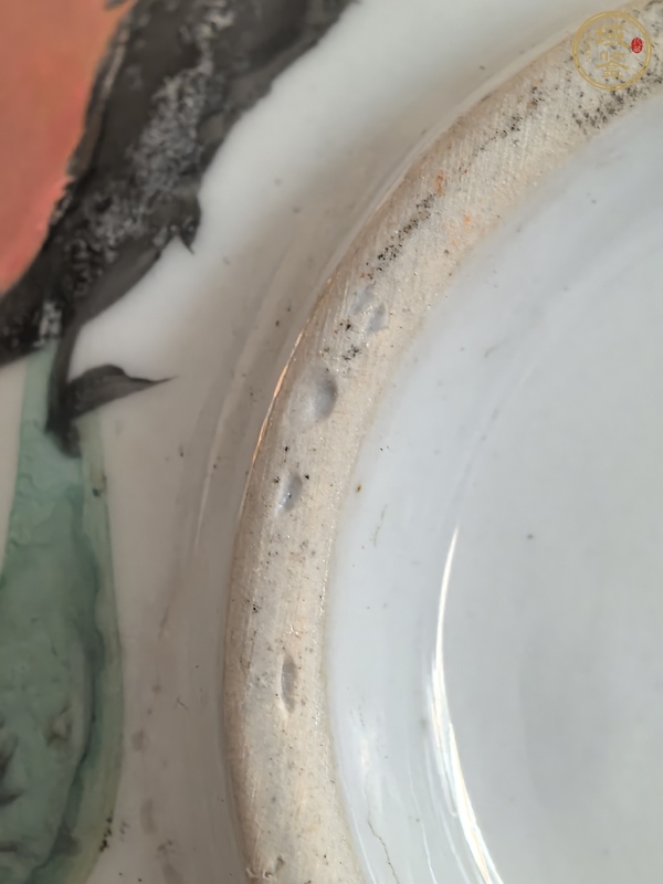 古玩陶瓷大雞圖碗真品鑒賞圖