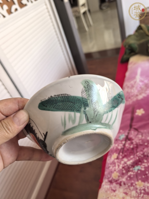 古玩陶瓷大雞圖碗真品鑒賞圖