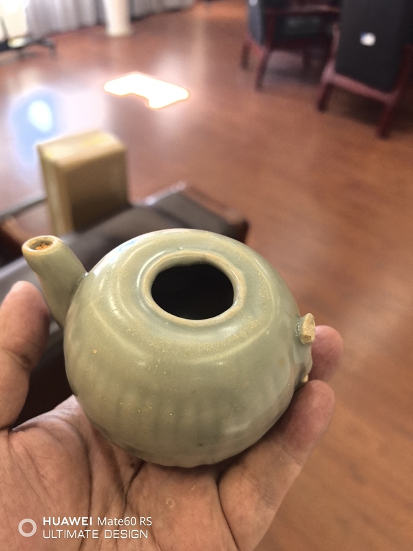 古玩陶瓷南宋龍泉青瓷執壺拍賣,當前價格6600元