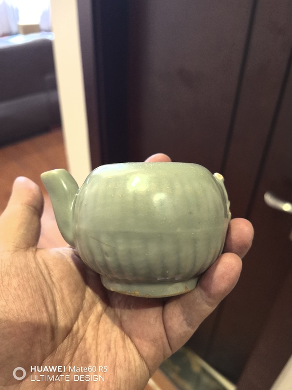 古玩陶瓷南宋龍泉青瓷執壺拍賣,當前價格6600元