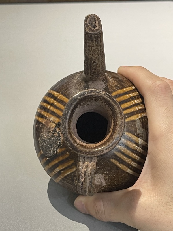 古玩陶瓷宋代線條紋執壺拍賣，當前價格888元