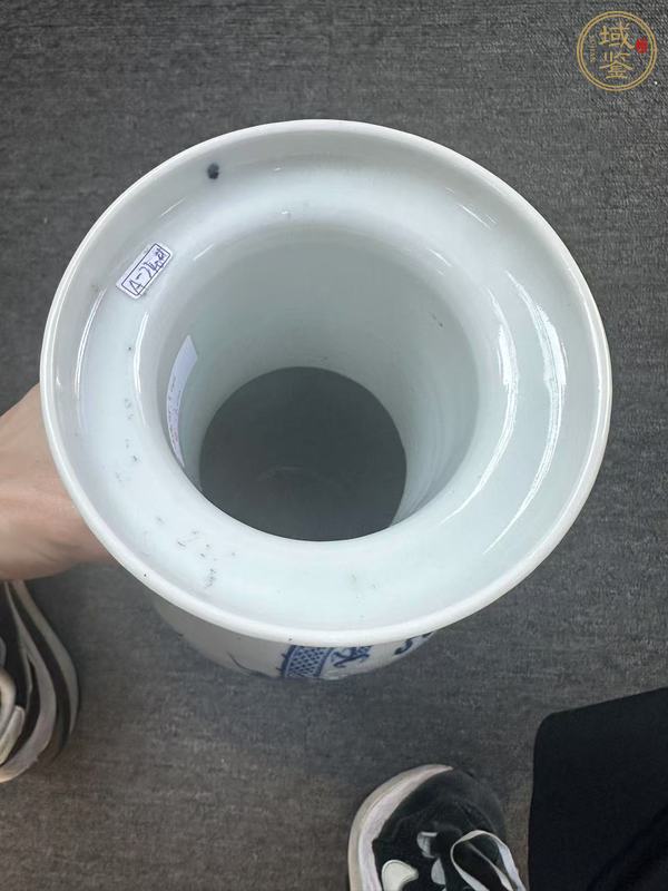 古玩陶瓷青花龍紋棒槌瓶真品鑒賞圖