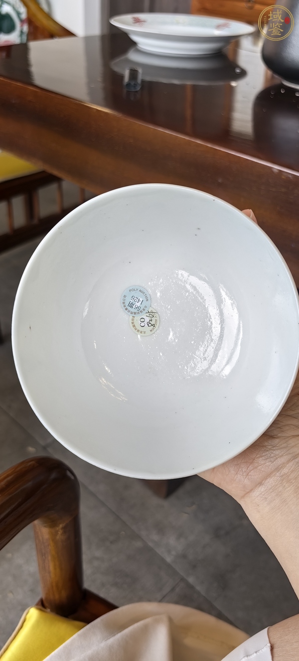 古玩陶瓷光緒 青花壽字梅花紋碗真品鑒賞圖