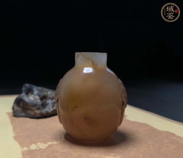 古玩雜項瑪瑙鼻煙壺真品鑒賞圖