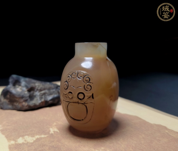 古玩雜項瑪瑙鼻煙壺真品鑒賞圖