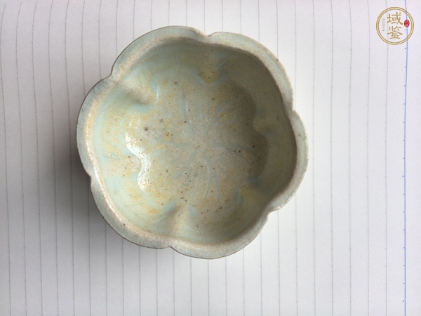 古玩陶瓷青白釉刻花花口杯真品鑒賞圖