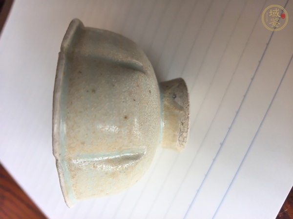 古玩陶瓷青白釉刻花花口杯真品鑒賞圖