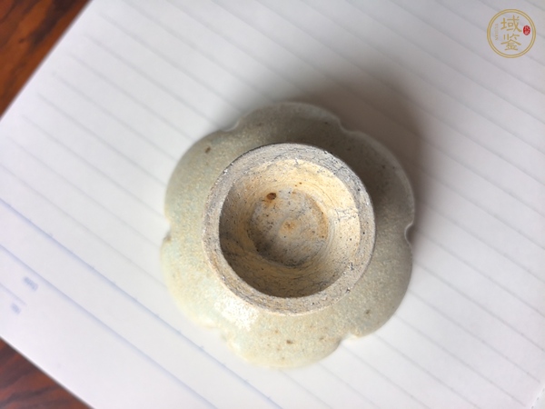 古玩陶瓷青白釉刻花花口杯真品鑒賞圖