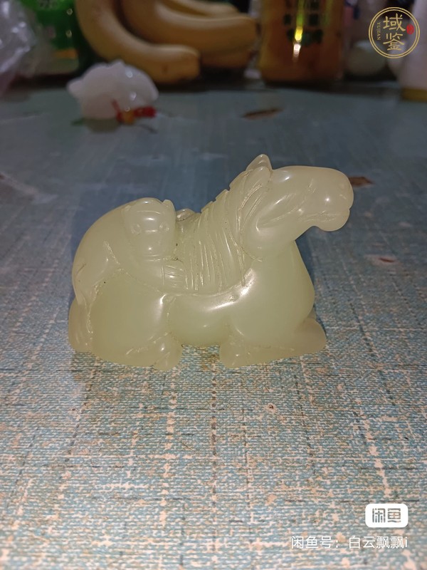 古玩玉器和田玉雕“馬上封侯”擺件真品鑒賞圖