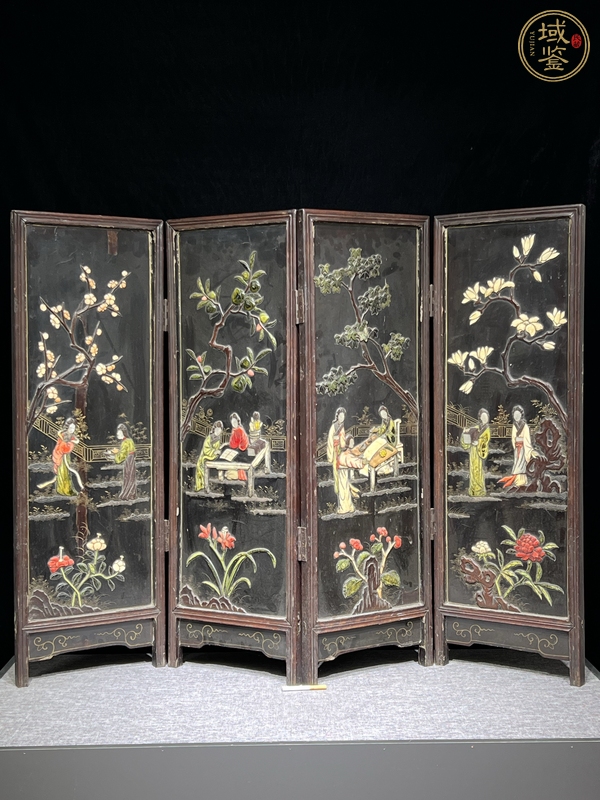 古玩雜項屏風真品鑒賞圖