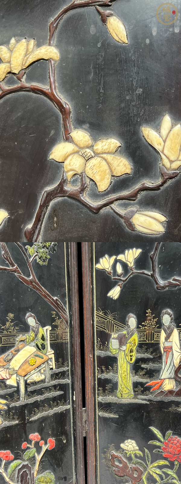 古玩雜項屏風真品鑒賞圖