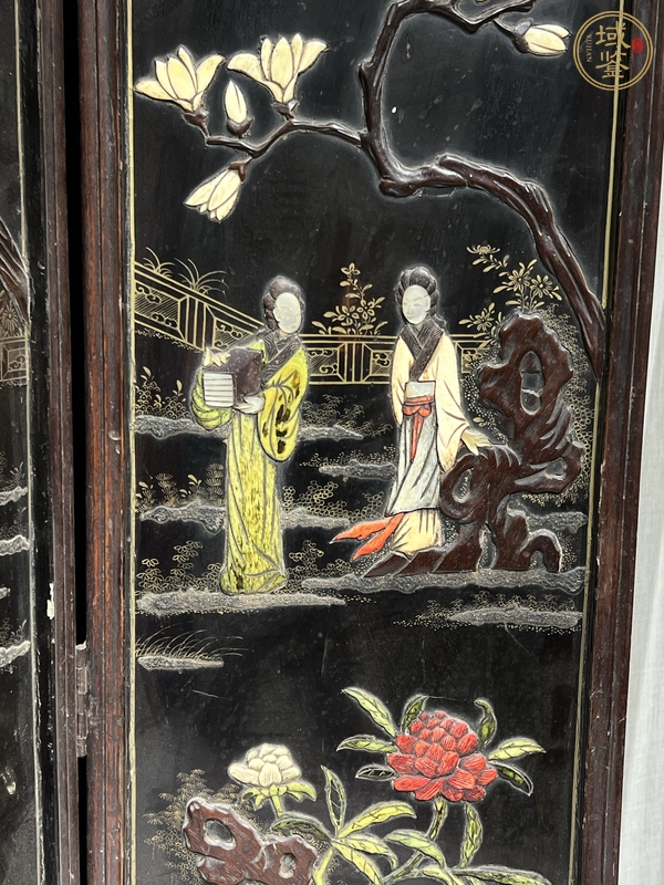 古玩雜項屏風真品鑒賞圖