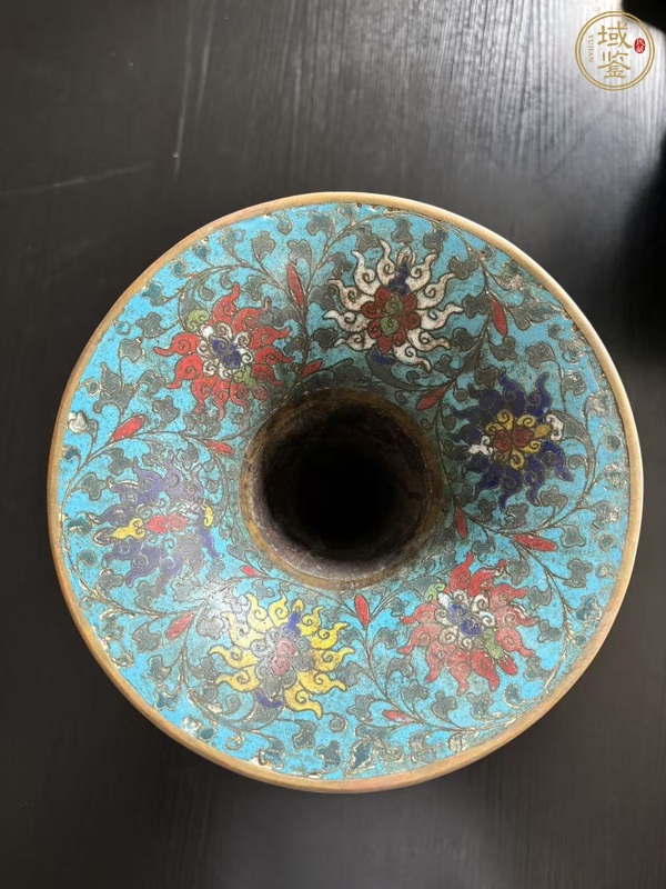 古玩銅器花觚真品鑒賞圖