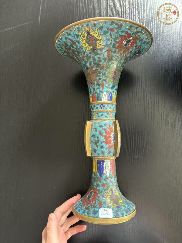 古玩銅器花觚真品鑒賞圖