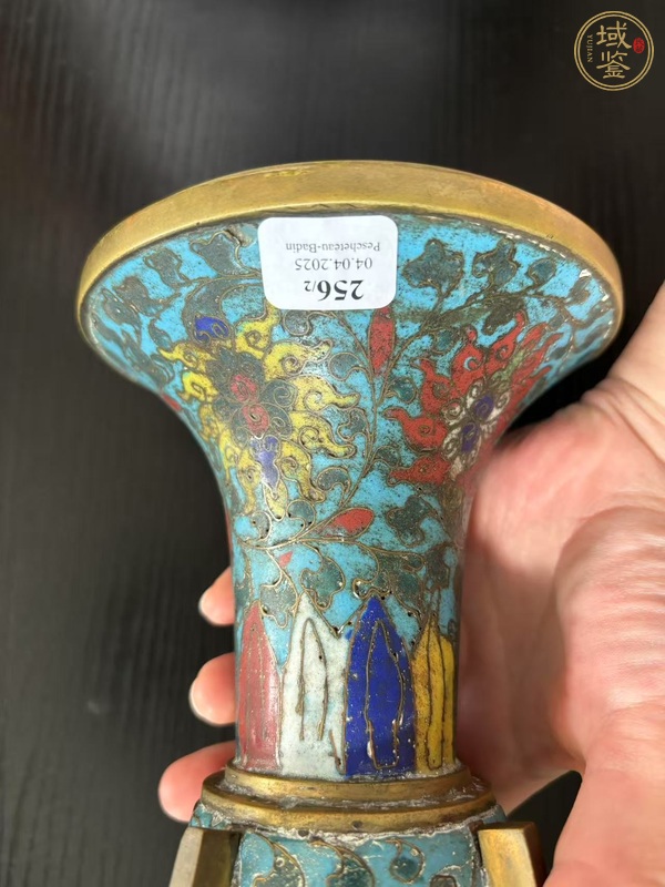 古玩銅器花觚真品鑒賞圖