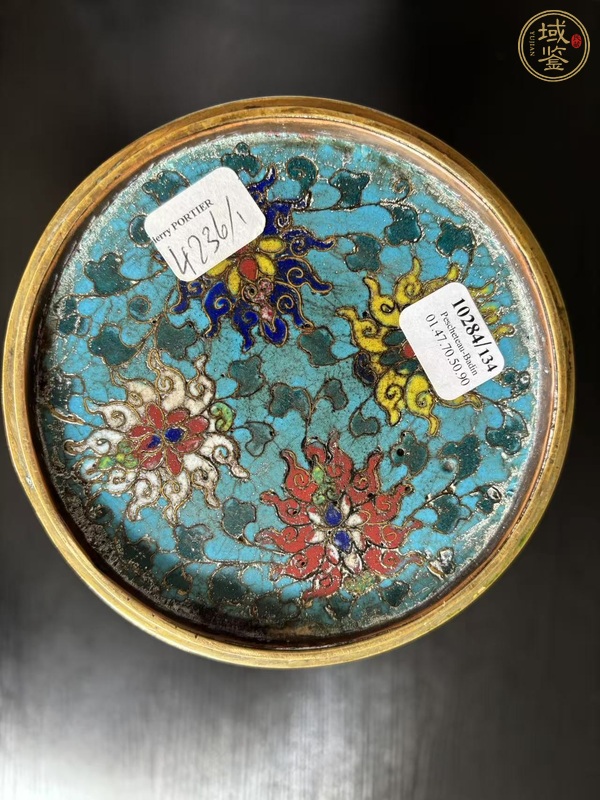 古玩銅器花觚真品鑒賞圖