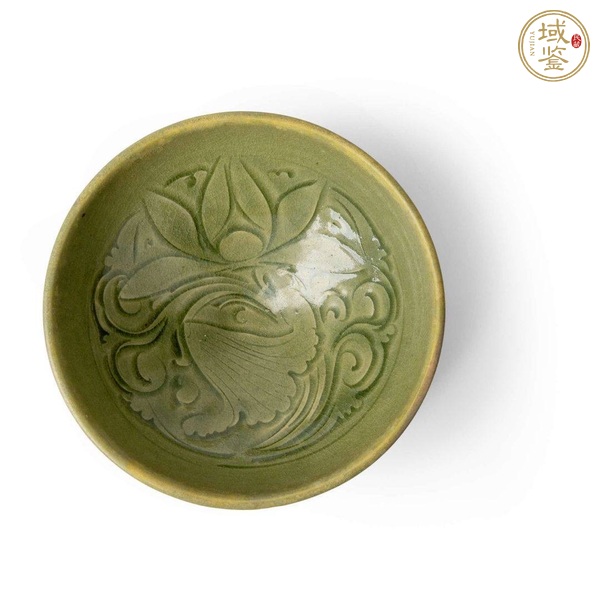古玩陶瓷金代耀州窯刻花紋大碗真品鑒賞圖