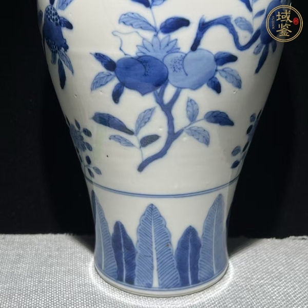 古玩陶瓷花卉紋青花梅瓶真品鑒賞圖