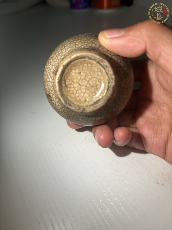 古玩陶瓷哥釉小罐真品鑒賞圖
